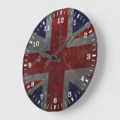 Metal  Union Jack-vlag Grote Klok (Hoek)