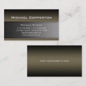 Metal Visitekaartje Khaki Green Header (Voorkant / Achterkant)