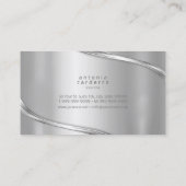 Metal Wave Two-Tone Silver ID806 Visitekaartje (Achterkant)