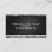 Metal Works Engineer Carte de visite à chaîne lour (Dos)