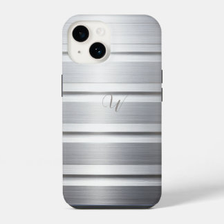 Metal Zilveren Hoestelcase iPhone 14 Hoesje