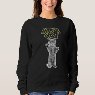 Metalcats Vaporware Art Meow Love Muziek voor Fan Trui