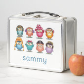 METALE LUNCHBOX : CARTOON-EIWLS VAN DE KUTE (In situ)