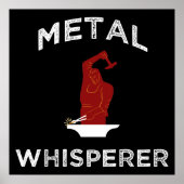 Metale whisker. Funny Blacksmithing Metalworking Poster (Voorkant)