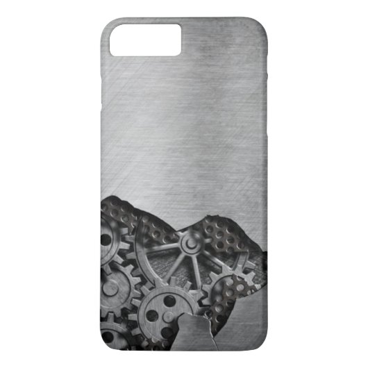Metalen achtergrond met mechanische schade Case-Mate iPhone case (Achterkant)
