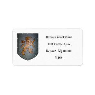 Metalen beschermingslading linkszijde etiket