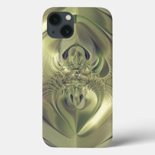 Metalen Bladeren iPhone 13 Hoesje