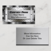 Metalen blik van staal Diamond Pattern Visitekaartje (Voorkant / Achterkant)