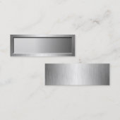 Metalen bliksemnaamplaatjes Visitekaartjes (Voorkant / Achterkant)