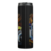 Metalen bolt Pop Kunst op maat Thermosbeker (Achterkant)