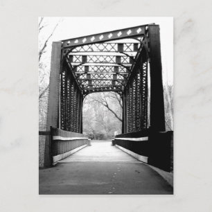 metalen brug briefkaart