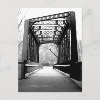 metalen brug briefkaart