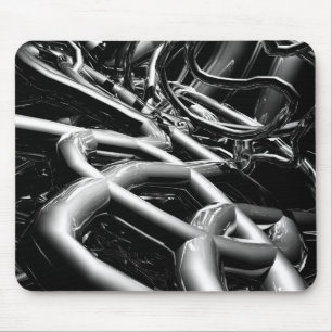 Metalen buizen Abstract Muismat