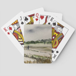 Metalen detecteren in de velden pokerkaarten