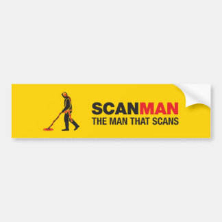 Metalen detectietsticker bumpersticker