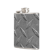 Metalen diamantplaten heupfles (Links)