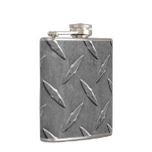 Metalen diamantplaten heupfles (Rechts)