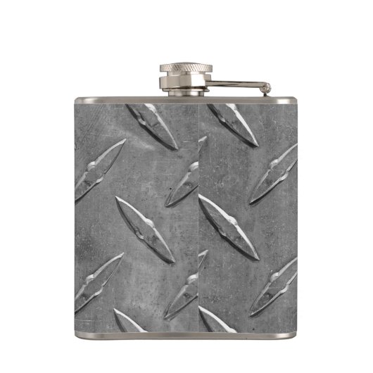 Metalen diamantplaten heupfles (Achterkant)