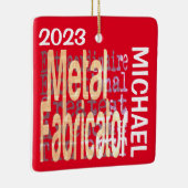 Metalen Fabricator Buitengewoon CUSTOM Keramisch Ornament (Rechts)