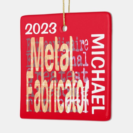 Metalen Fabricator Buitengewoon CUSTOM Keramisch Ornament (Links)