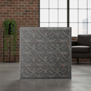 Metalen Geometrisch Gietijzer #7 ID1227 Tegeltje