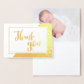 Metalen Goud Folie "Dank je wel" Doopkaart Folie Kaarten (Display)