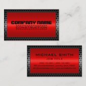 Metalen grens constructie Elegant staal Kijk #24 Visitekaartje (Voorkant / Achterkant)