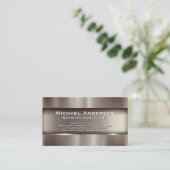 Metalen industriële achtergrond visitekaartje (Staand voorkant)