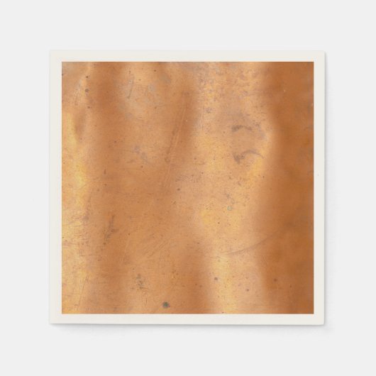 Metalen kopertextuur servet (Voorkant)