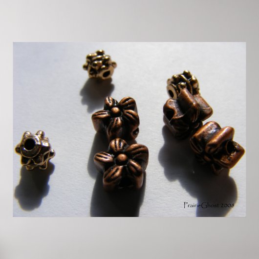 Metalen kralen 1 poster (Voorkant)