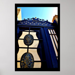 Metalen kunst poster
