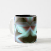 Metalen look leuk tweekleurige koffiemok (Voorkant links)