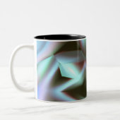 Metalen look leuk tweekleurige koffiemok (Links)