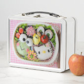 Metalen lunchbox. (In situ)