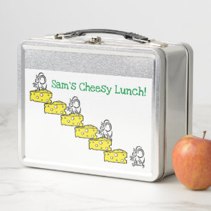 Metalen Lunchbox Cheesy Lunch Muizen Muis 