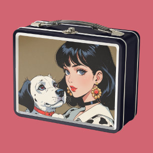Metalen lunchbox/cosmetica doos
