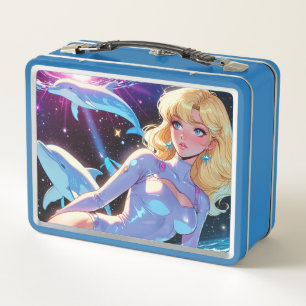 Metalen lunchbox/cosmeticadoos
