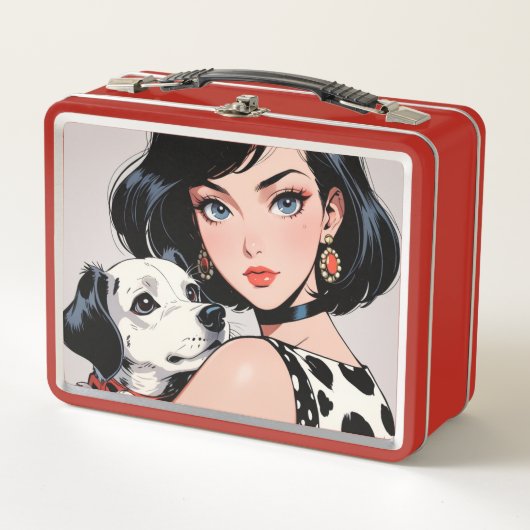 Metalen lunchbox/cosmeticadoos (Voorkant)