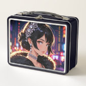 Metalen lunchbox/cosmeticadoos (Voorkant)