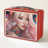 Metalen lunchbox/cosmeticadoos (Voorkant)