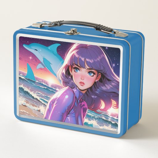 Metalen lunchbox/cosmeticadoos (Voorkant)