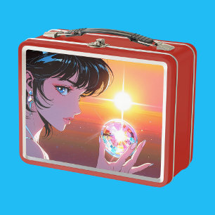 Metalen lunchbox/cosmeticadoos