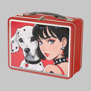 Metalen lunchbox/cosmeticadoos