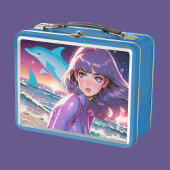 Metalen lunchbox/cosmeticadoos