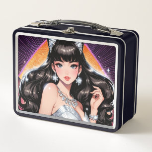 Metalen lunchbox/cosmeticadoos