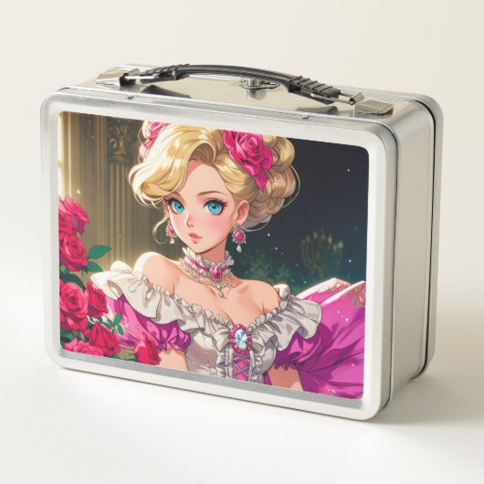 Metalen lunchbox/cosmeticadoos (Achterkant)