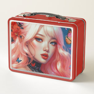 Metalen lunchbox/cosmeticadoos