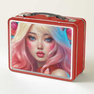 Metalen lunchbox/cosmeticadoos