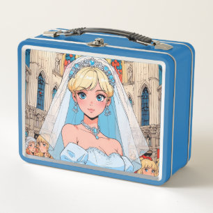 Metalen lunchbox/cosmetische doos
