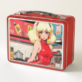 Metalen lunchbox/cosmetische doos (Achterkant)